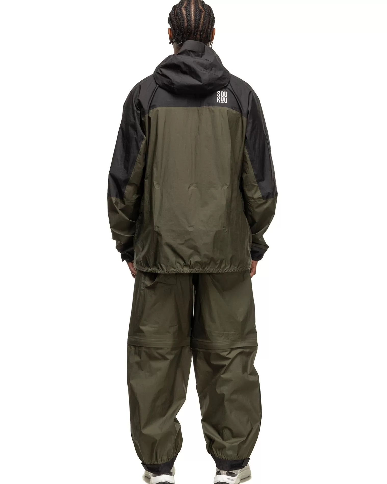 The North Face X Undercover Soukuu Hike Packable Mountain Light Shell Jacket Forest Green New