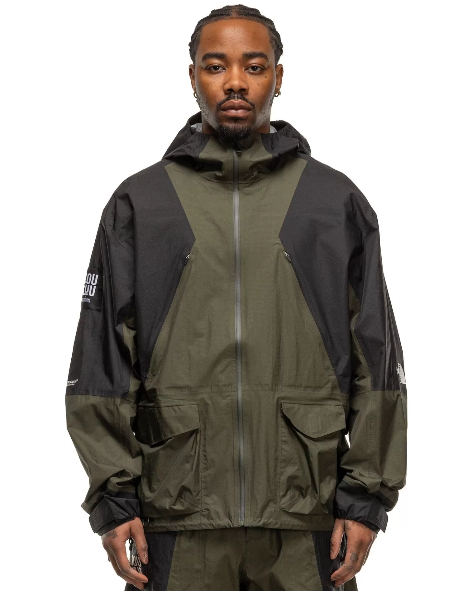 The North Face X Undercover Soukuu Hike Packable Mountain Light Shell Jacket Forest Green New
